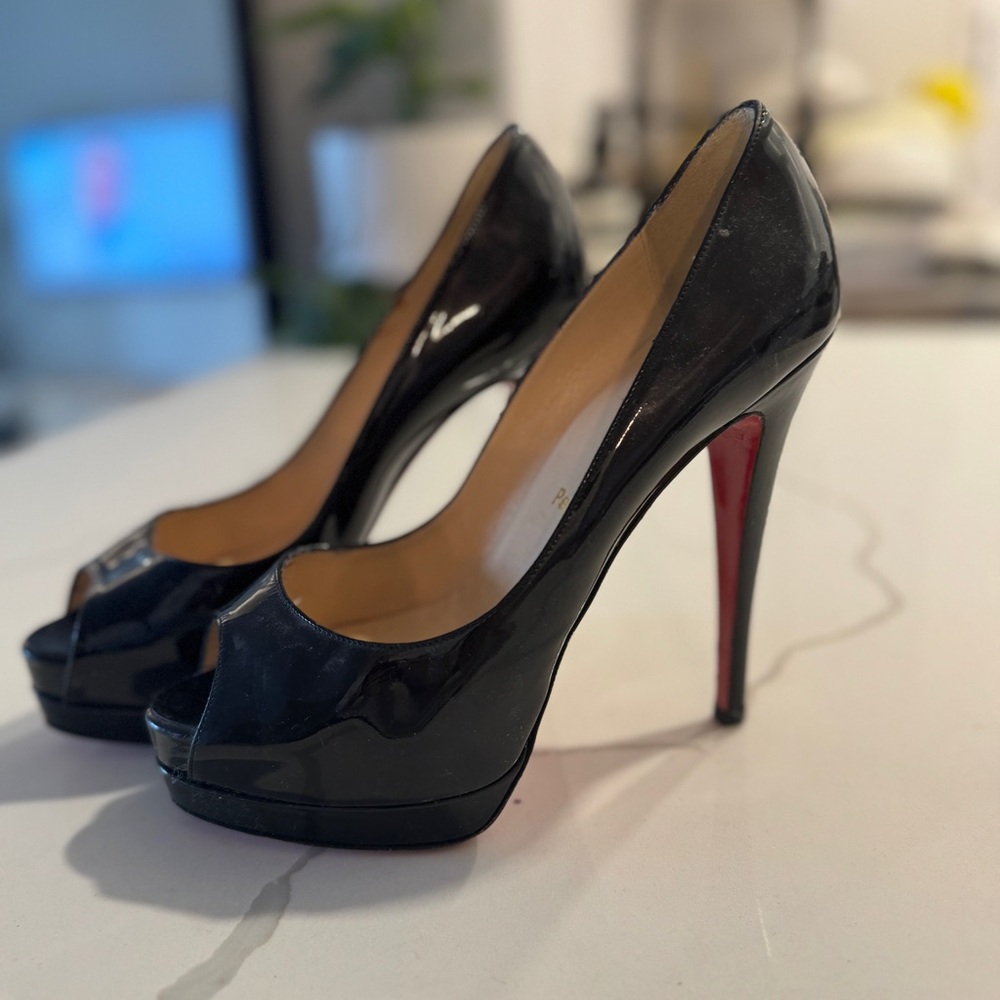 Christian Louboutin Peep Toe Pumps - Picture 3 of 7